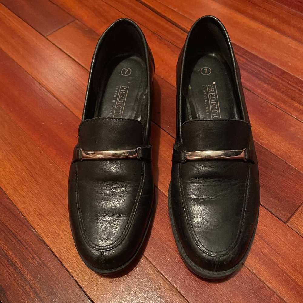 "Predictions" Black Loafers